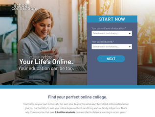 Landing page: School&nbsp;Connection